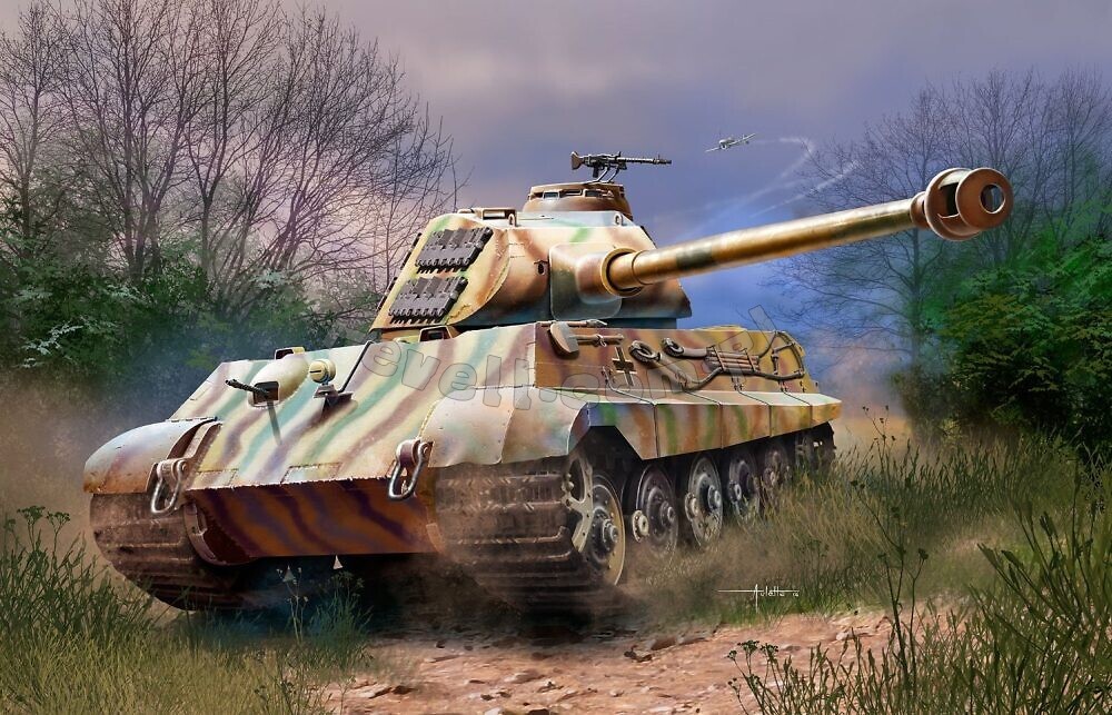 Tiger II Ausf. B Porsche Prototype Turret Modele do