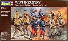 WWI Infantry German/ British / French 1914