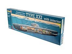 U Boat typ XXI with interior