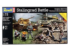 Stalingrad Battle Pzkpfw. III & T-34 & Figures