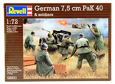 German 7,5 cm PaK 40 & soldiers
