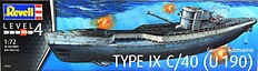 German Submarine Type IX C/40 - uszkodzone opakowanie