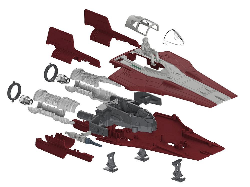 Resistance A-Wing Fighter, Red - fot. 6