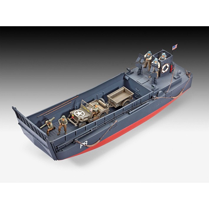 D-Day Set LCM3 50ft Landing Craft & Jeep with Trailer - fot. 3