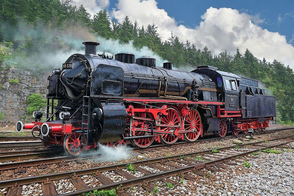 Schnellzuglokomotive S3/6 BR18-Tender - uszkodzone pudełko - fot. 7