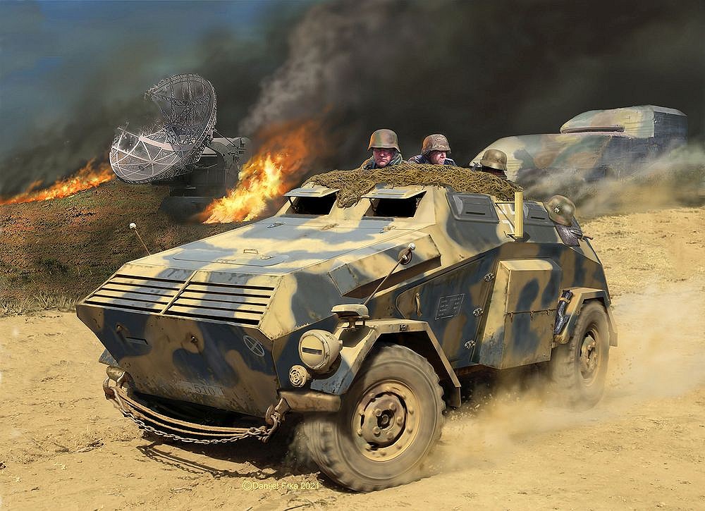 German Armoured Vehicle Sd.Kfz.247 Ausf.B -uszkodzone pudełko - fot. 8