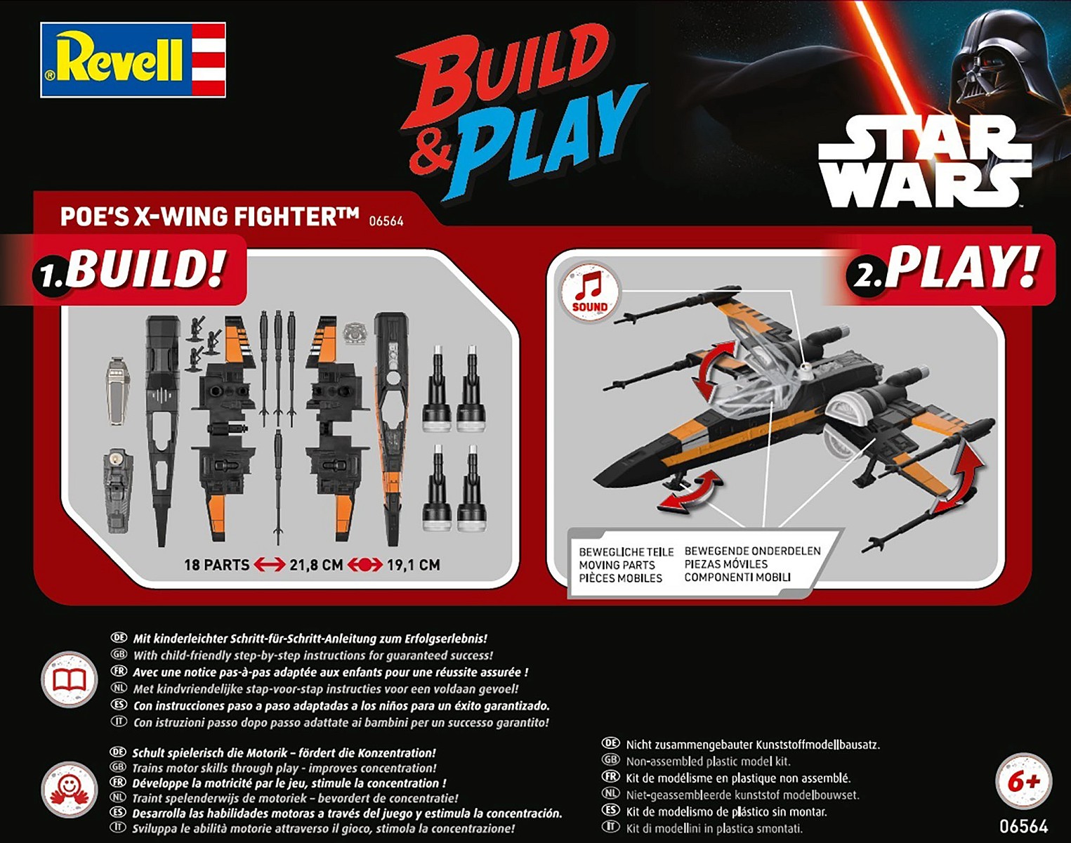 Poe's X-Wing Fighter (w/Sound) Build & Play - fot. 8
