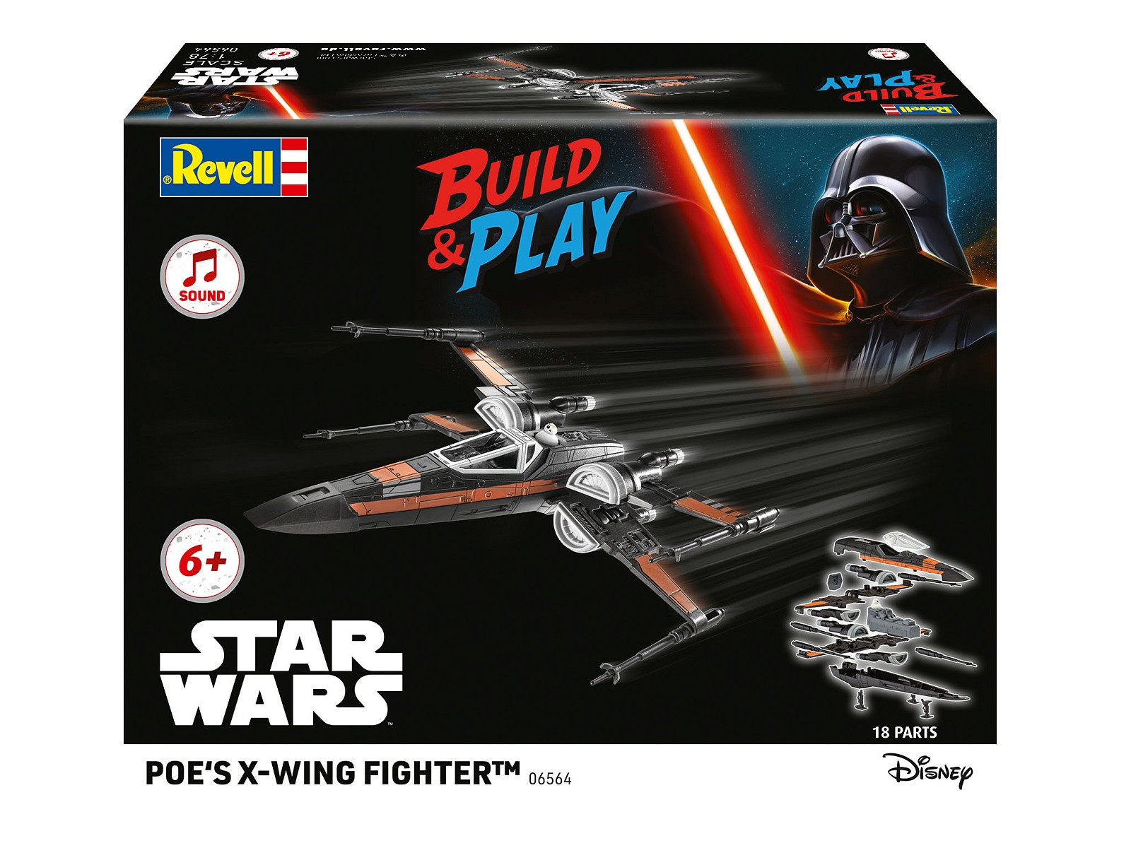 Poe's X-Wing Fighter (w/Sound) Build & Play